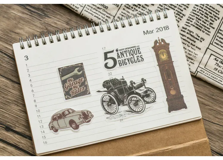 Pilha do Passado Jogos Pacote Papelaria Adesivos Uma Planejador Diário Decorativos Mobile Scrapbooking Faça Você Mesmo Artesanato 20 - 9 Scrapbooking DIY Artesanato Adesivos