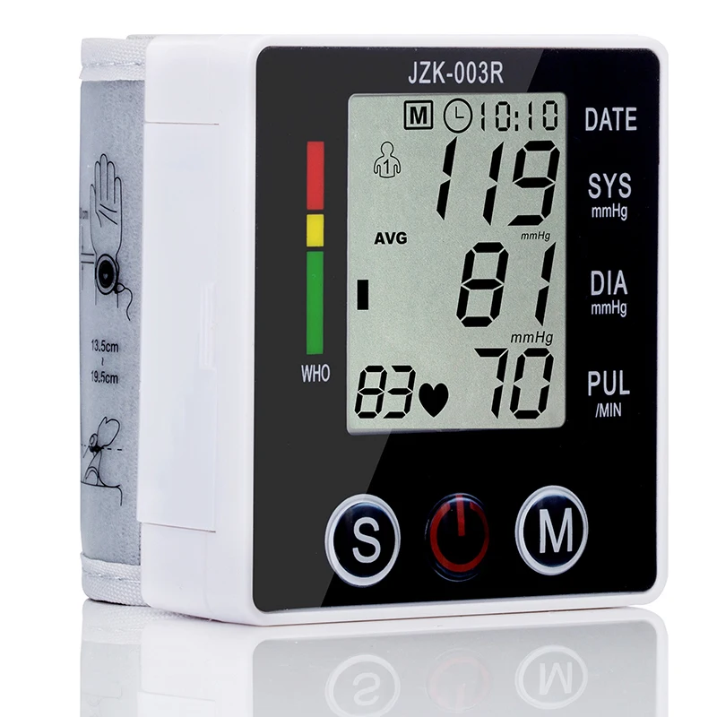 

Health Care new tensiometro digital Blood Pressure Monitor Wrist tonometer Automatic Sphygmomanometer BP Blood Pressure Meter