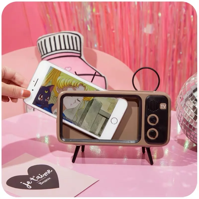 

Retro Bluetooth TV Phone Case Bracket Cover for iphone 6 6s Plus iphone 7 8 Plus cases Huawei P10 P9plus Samsung Galaxy S9 Cases