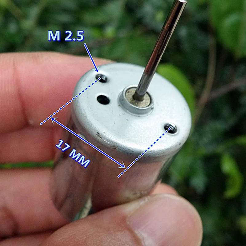 DC 6 в 12 В 10000 об/мин высокоскоростной большой крутящий момент 6-полюсный ротор Драгоценная металлическая щетка мини 370 мотор 23 мм длинный вал DIY хобби игрушка модель