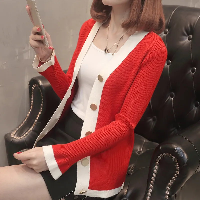 ^*Best Offers 7583 - 2018 Korean new spring color cardigan 49