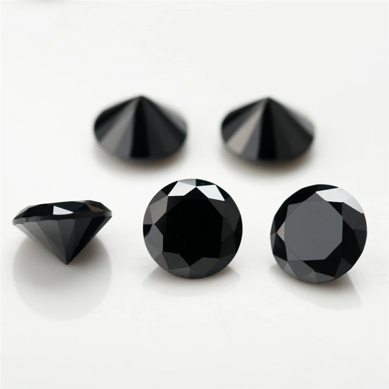 1mm~3.75mm Round-Black-Cubic-Zirconia-7 (1)