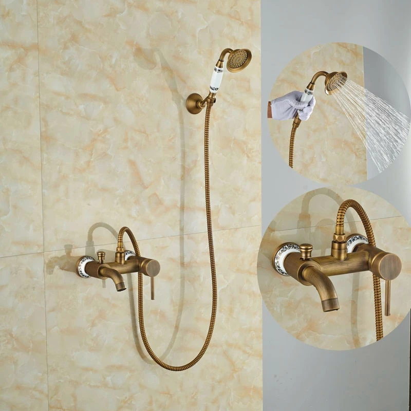 Single Lever Bathroom Shower Set Exposed Antique Br Units Single Lever Bathroom Shower Set Exposed Antique Br Units Mixer Tap In Faucets From Home Improvement On Aliexpress Alibaba Group