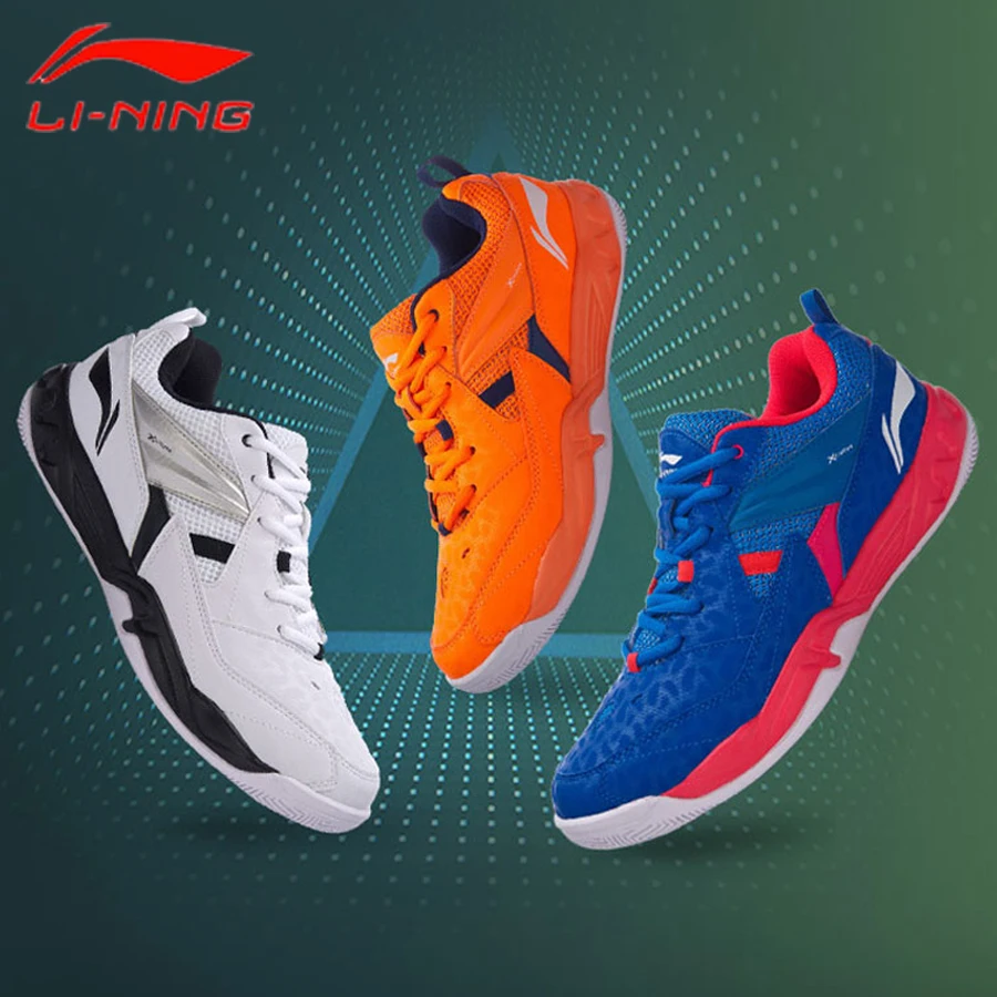 Li-Ning новая мужская тренировочная обувь для бадминтона Удобная дышащая ноская нескользящая подкладка Спортивная обувь Кроссовки AYTM079