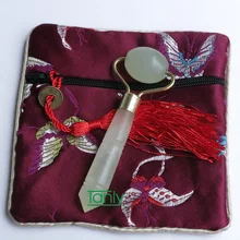 12 шт./партия хорошего качества! Массажер для глаз инструмент для красоты натуральный нефрит маленький толкатель