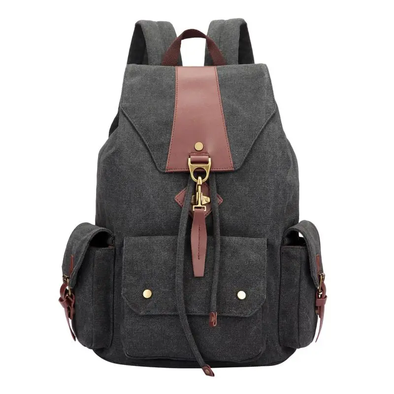 2017 Backpack Women Luxury Canvas Bag Travel Backpacks Zipper Solid Men's Bags Brand School Bags