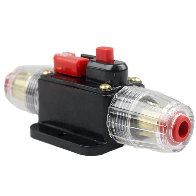 

100A 50A 60A 80A 150A 12V Car Truck Audio Amplifier Circuit Breaker Fuse Holder AGU Style Stereo Amplifier Refit Fuse Adapter