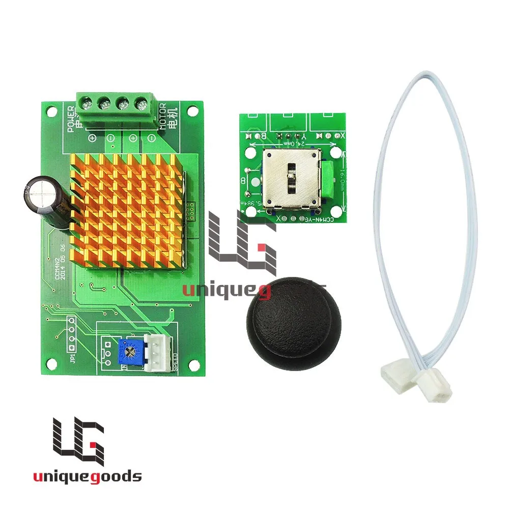 DC 12-30V 6A Motor Speed Controller Normal-Stop-Reverse Switch Joystick control With Overcurrent Protection