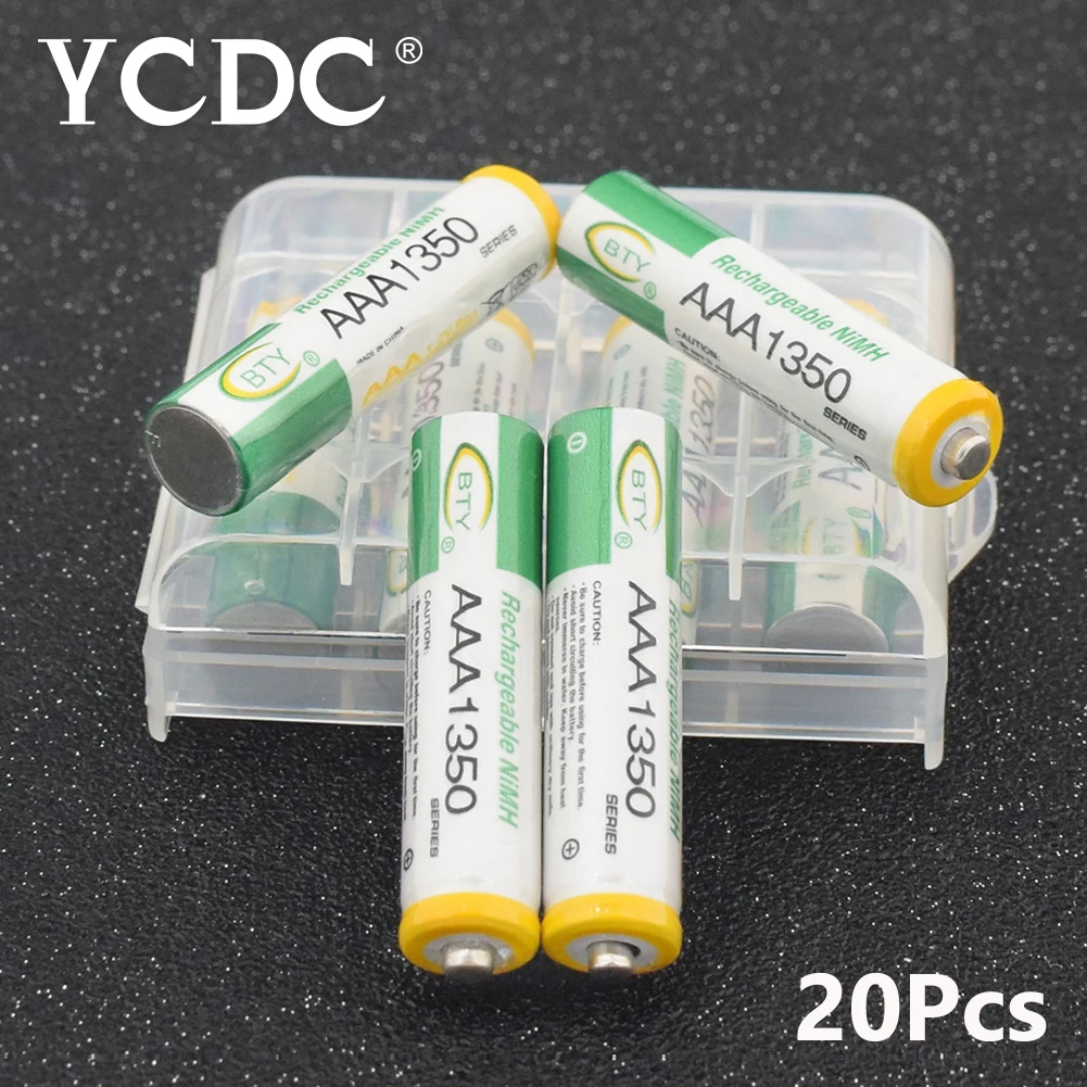 Buy YCDC 20pcs R03 HR03 LR03 1.2V AAA 1350mAh High