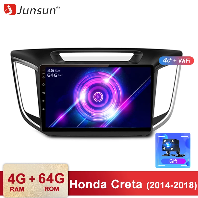 Junsun ram 4G + rom 64 ГБ Android 8 1 автомобильный Радио Мультимедиа Видео плеер навигация 2Din