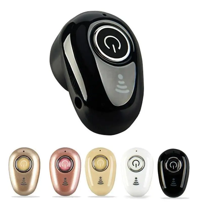 1PCS S650 Invisible Bluetooth Earphone Mini Wireless Earphones Sport Handsfree Earbuds In-Ear Earpieces with Mic for Phone
