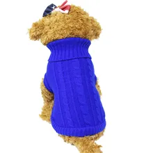Excessive High quality Pet Canine Cat Garments Winter Heat Sweater Knitwear for Canines Pet Coat Attire