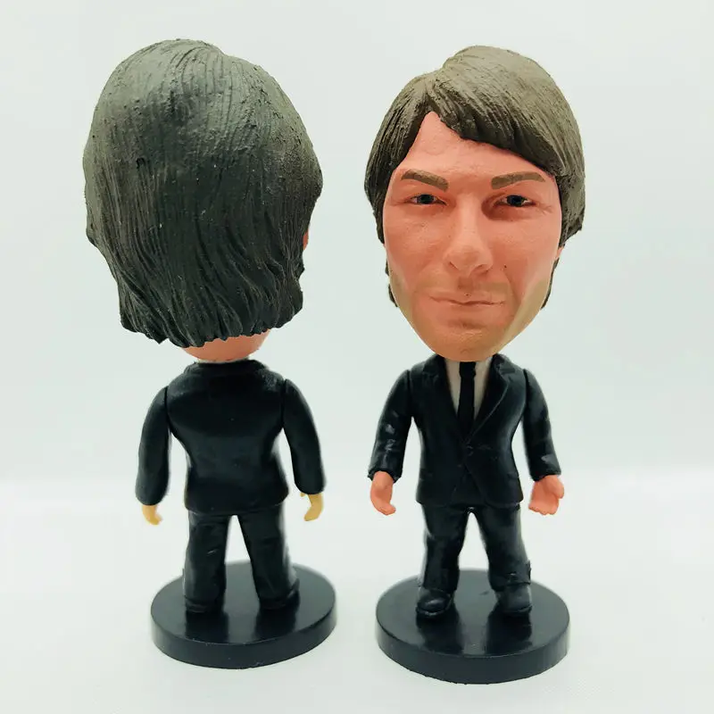 

Soccerwe Antonio Conte Doll CHEL#SEA Football Team 2018 Coach Manager Black Suit Figurine 2.6 Inches Height Resin Base Assembly