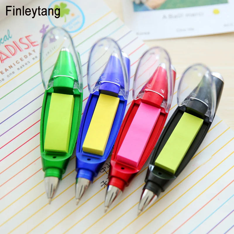 Многофункциональные шариковые ручки с блокнотом для записей липкие нотки