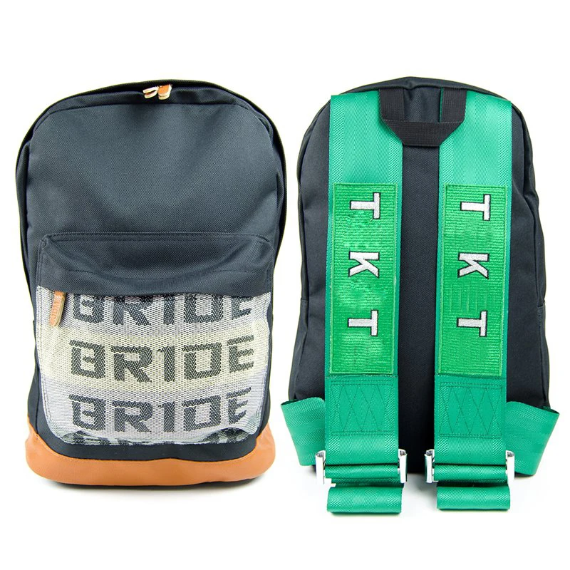 

JDM Style Racing Fabric Strap Style School Backpack Car Canvas Backpack Bride Bag Racing Souvenirs