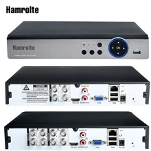 Hamrolte CCTV DVR 4CH/8CH 5MP AHD TVI CVI аналоговый 5в1 гибридный видеорегистратор для 5MP/4MP AHD камеры обнаружения движения IE Cloud P2P