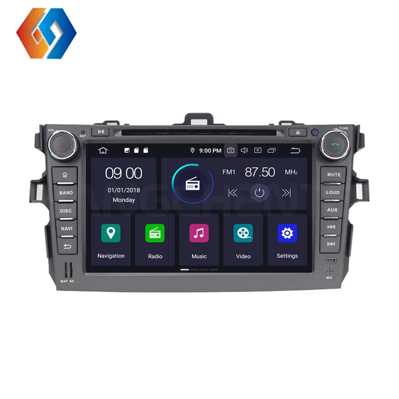 Best Car GPS Multimedia Navigation For TOYOTA COROLLA With Bluetooth WiFi Mirror Link Supports Front/Back Packing Camera TPMS DVD 3