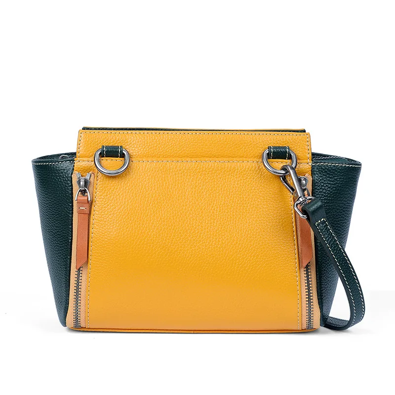 Leather bag female 2018 autumn new fashion Korean version of the large-capacity mini wing bag Crossbody shoulder bag