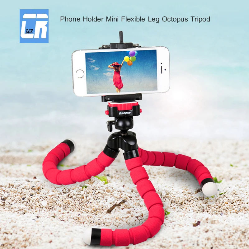 

DCR Universal Car Camera Phone Holder Mini Portable Flexible Octopus Tripod Bracket Table Desktop Clip for iPhone Samsung Stand