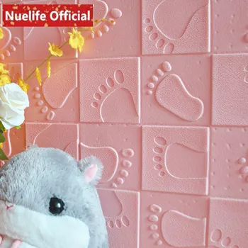 

3D cartoon ankle pattern wall stickers living room bedroom kids room kindergarten TV background anti-collision foam wall sticker