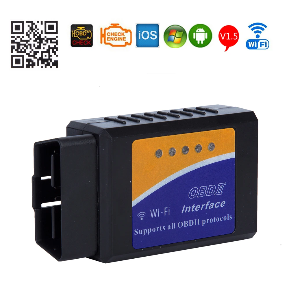 Новый ELM327 WiFi с чипом PIC18F25K80 беспроводной OBDII диагностический инструмент для