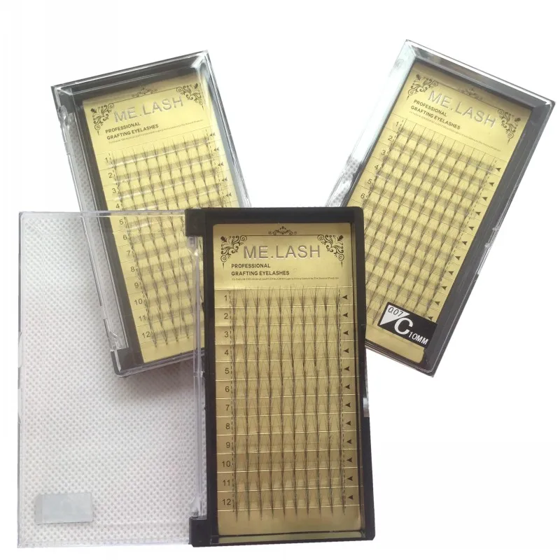High Quality 5D mink lashes premade fans Individual false eyelash extension Thick Fake Eye lash 8MM to 14 MM (2)