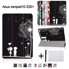 Чехол с принтом для ASUS Zenpad 10 Z301MLF Z301ML Z301 10," планшет(новинка года) Магнитный Ультратонкий чехол с подставкой+ подарок