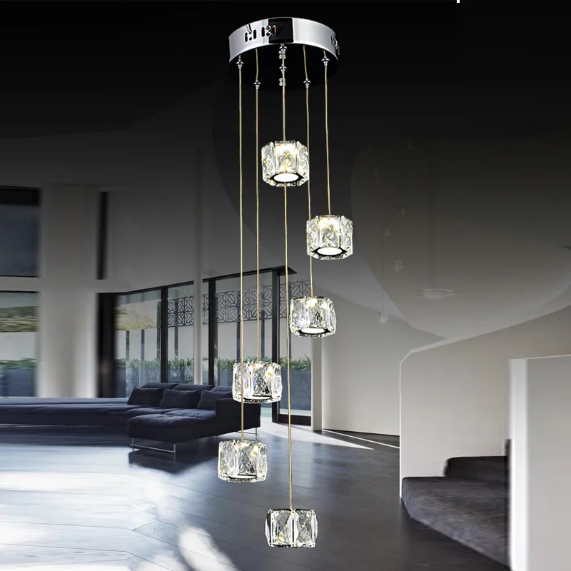 

meals chandeliers Stainless steel dining room lights Circular staircase lights led crystal chandelier manufacturers