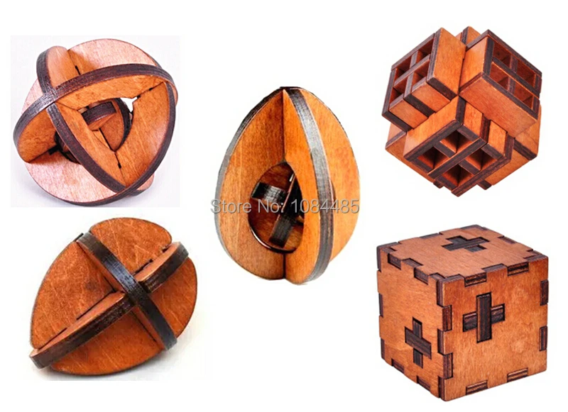 

Classic IQ Wooden Puzzle Game Brain Teaser for Adults and Kids