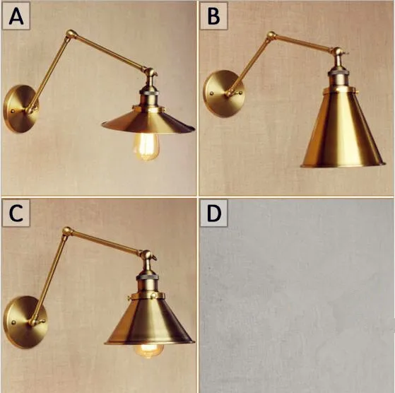 Adjsutable Long Arm Wall Light Vintage Living Room Wandlampen Edison