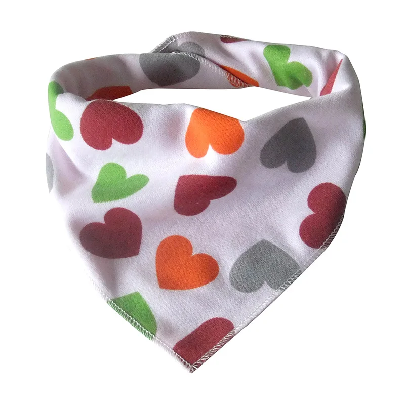 

New Baby Bib For Girls Cartoon Print Bibs & Burp Cloths Cotton Bandana For Babies Fashion Infant Unisex Triangle Scarf