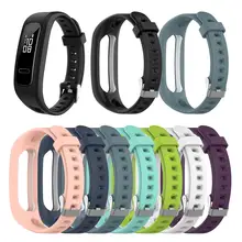 Siliconen Sport Horloge Band Strap Voor Huawei Band 3e 4e Huawei Honor Band 4 Running Versie Smart Horloge Armband Pols band 2021