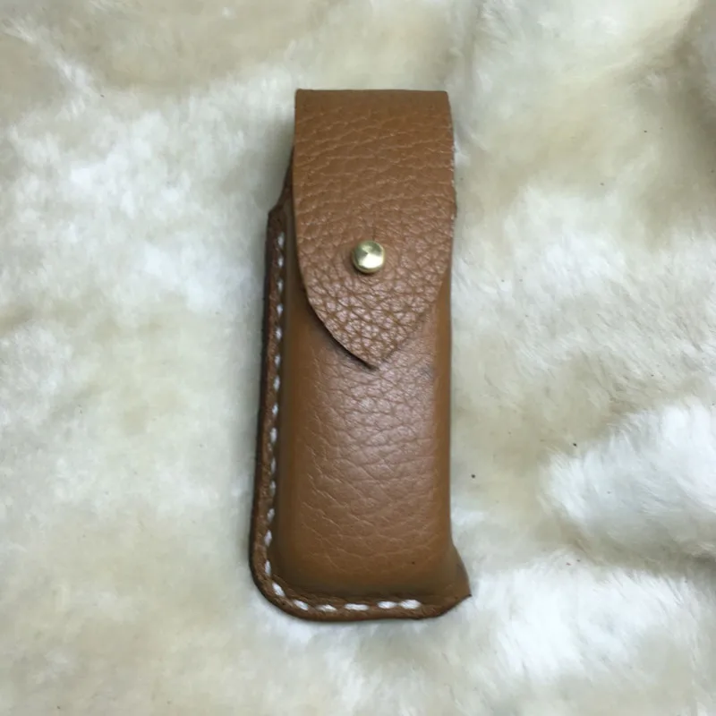 

Scalp Leather Case Genuine Leather Knife Set Folding Knife Leather Scabbard EDC Tools Suitable For Folding Knife Length 10-12cm