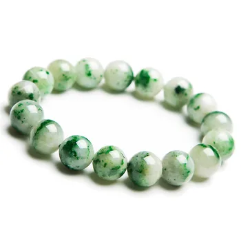 

Drop Shipping 12mm Natural Dushan Jade Bracelets Gemstone Crystal Stretch Round Bead Stone For Women Charm Bracelets Jewelry