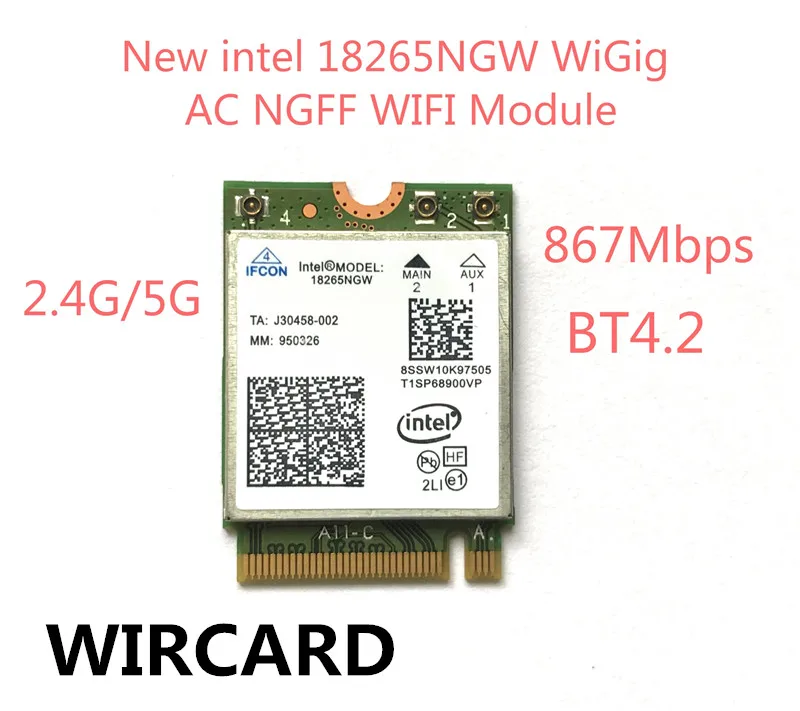 Трехдиапазонный беспроводной-AC 2,4G/5G BT 4,2 для Intel 18265NGW Bluetooth 4,2 wifi модуль 867 Мбит/с беспроводная карта