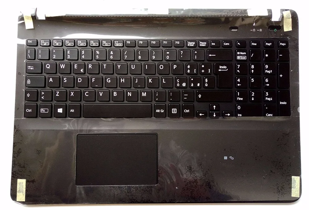 New for SONY VAIO SVF152A29L SVF152C29L SVF152C29M laptop palmrest IT / Italian keyboard black Backlit New for SONY VAIO SVF152A29L SVF152C29L SVF152C29M laptop palmrest IT / Italian keyboard black Backlit