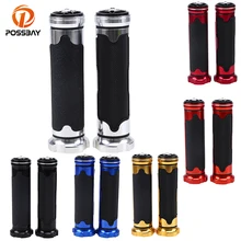 POSSBAY 1 пара мотоциклов Универсальный руль ручные ручки подходят для мотоциклов левая сторона 7/" 22 мм правая сторона 1" 25 мм руль