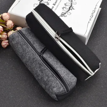 

New shape pencil case student pencil bag primary and secondary school stationery pencil case high quality black