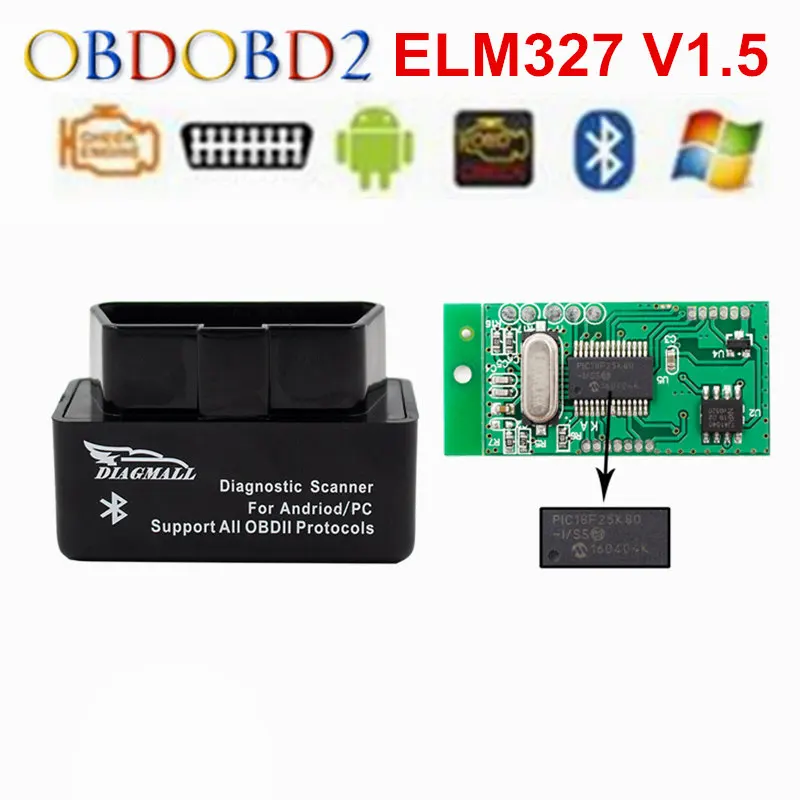 Prix pour Diagmall ELM327 Bluetooth OBD2 OBDII V1.5 Auto Diagnostic Scanner ELM327 V 1.5 Pour Andorid Couple ELM 327 OBD Adaptateur Scanner Prix pour Diagmall ELM327 Bluetooth OBD2 OBDII V1.5 Auto Diagnostic Scanner ELM327 V 1.5 Pour Andorid Couple ELM 327 OBD Adaptateur Scanner