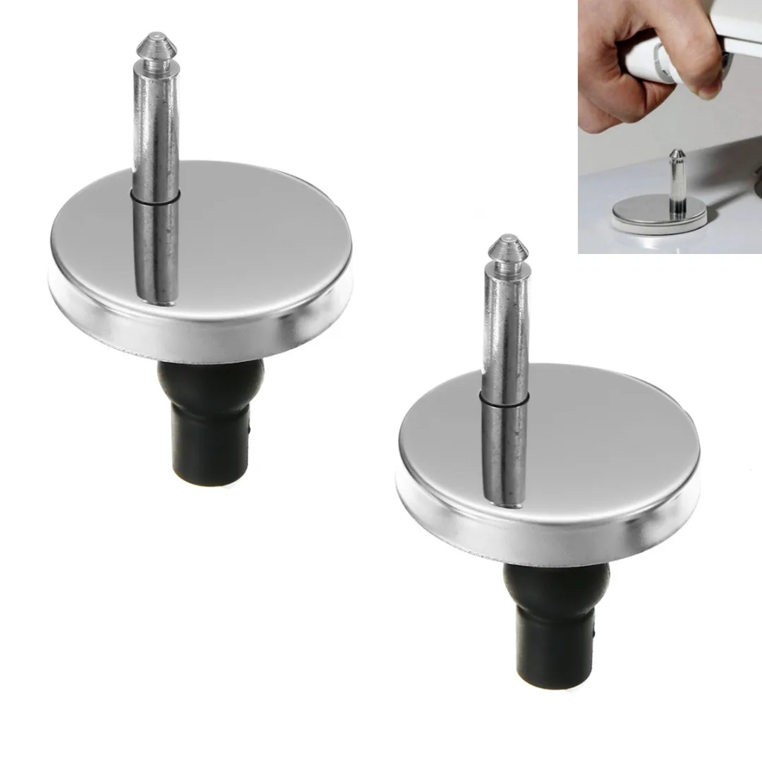 Mayitr 2PCS Toilet Seat Screws Hinge Repair Parts Fix WC Toilet Seat Hinges Fittings Quick Release Hinge For Toilet Accessories
