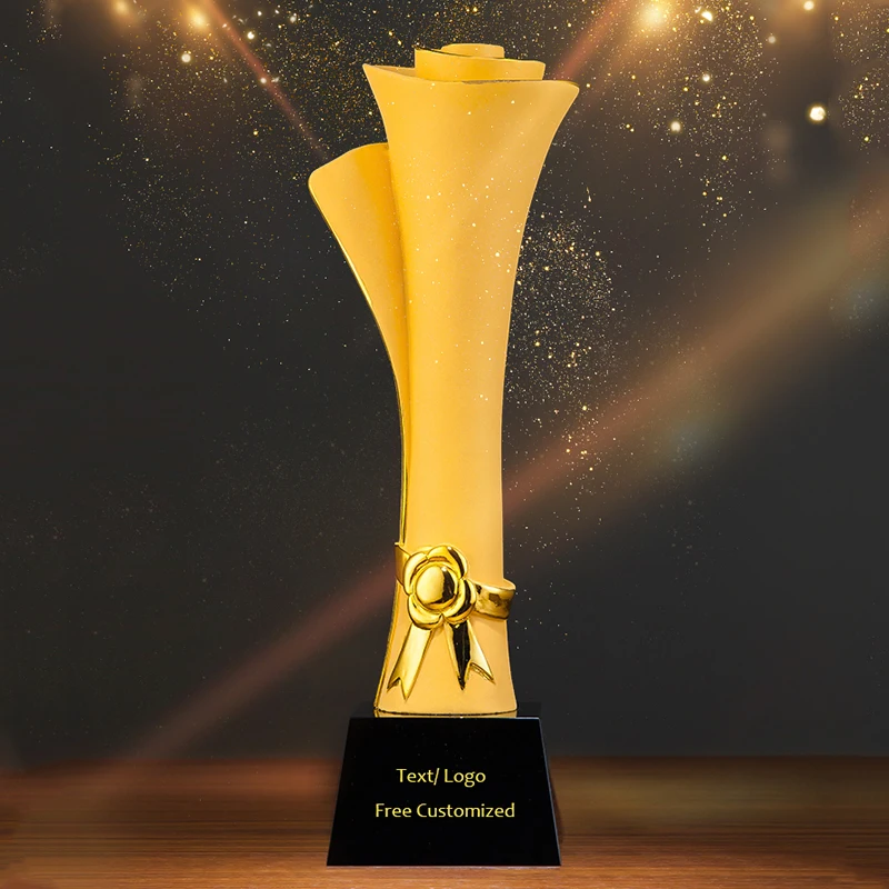 

RTCS0055 New Customized Love Unity Progress Success Glory Company Office Gift Resin Metal Trophy Cup Award Souvenir Decoration