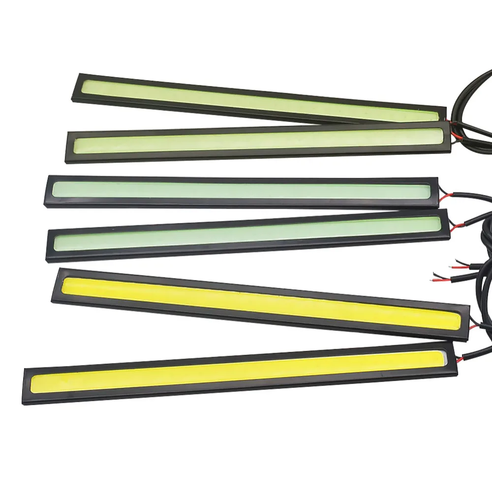2 шт. 17 см светодиодный COB DRL Дневной ходовой светильник водонепроницаемый DC12V внешний светодиодный автомобильный Стайлинг автомобильный светильник источник парковочная противотуманная панель лампа