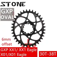 Steen Ovale Kettingblad 6mm Offset voor GXP XX1 Eagle X01 GX X1 1400X0X9 S1400 30T 32T 34T 36T 38T Fiets MTB Kettingwiel voor sram gxp 6mm