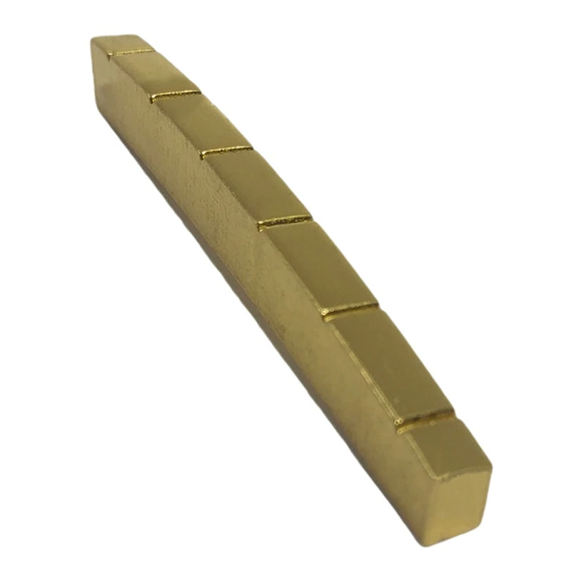 

6 String Brass Gold Electric Guitar Bridge Nut for Electric Guitar 42*3.3*4.8/5.2mm