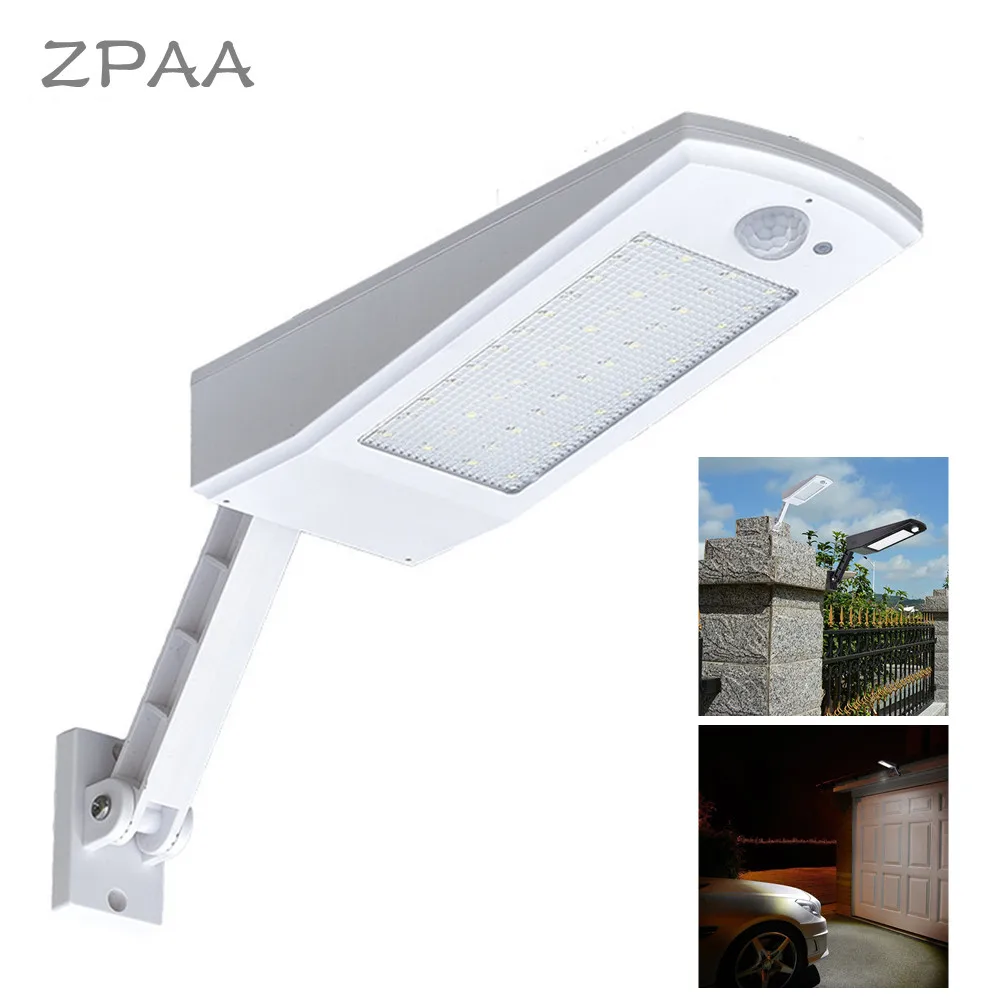 

LED Solar Light Outdoor Waterproof Lighting 900LM 48 LED PIR Motion Sensor Garden Wall Lamp Rotable Pole Solar Lantern Lights