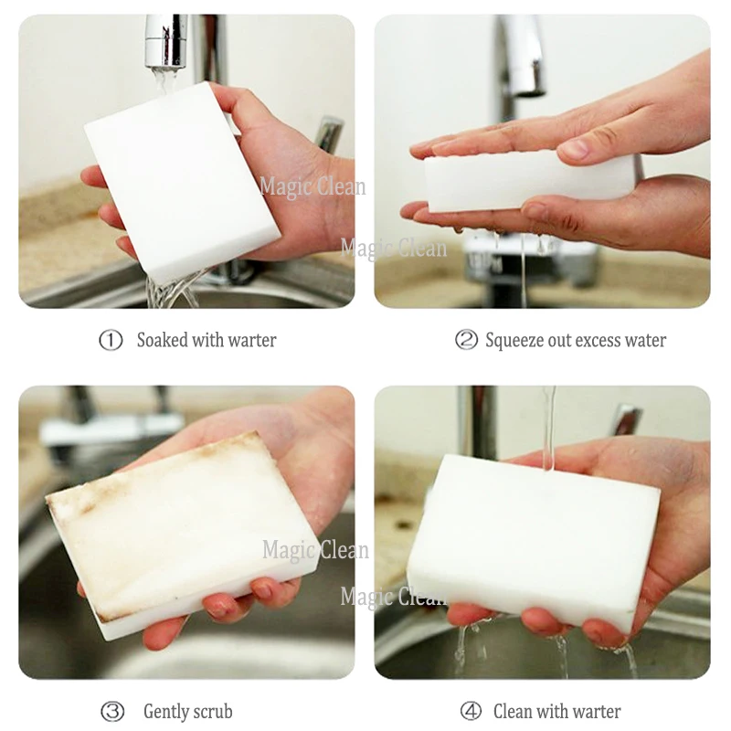 

White Magic Sponge Eraser Melamine Cleaner,multi-functional Cleaning 110*70*40mm Big block