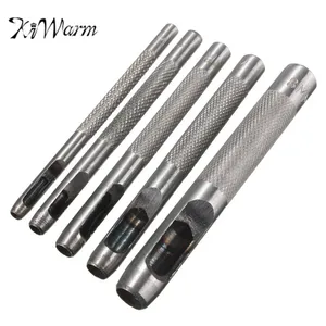 KiWarm, 5 шт., набор из углеродистой стали, дырокол, кожаный дырокол, ремень, профессиональный кожаный инструмент для отверстий, 3 мм, 4 мм, 5 мм, 6 мм, 8 мм - изображение