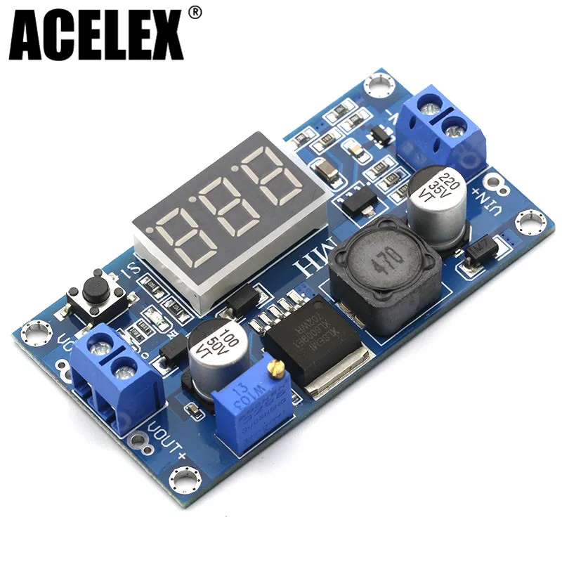 Boost бак DC-DC регулируемый шаг вверх-вниз конвертер XL6009 Питание модуль 20 Вт преобразователь постоянного тока в постоянный ток 5-32 В до 1,2-35 V - Цвет: XL6009 Display