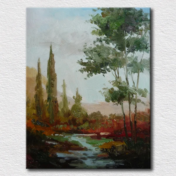 

Artist hand painted canvas impression landscape oil painting pictures for office room wall decoration canvas art
