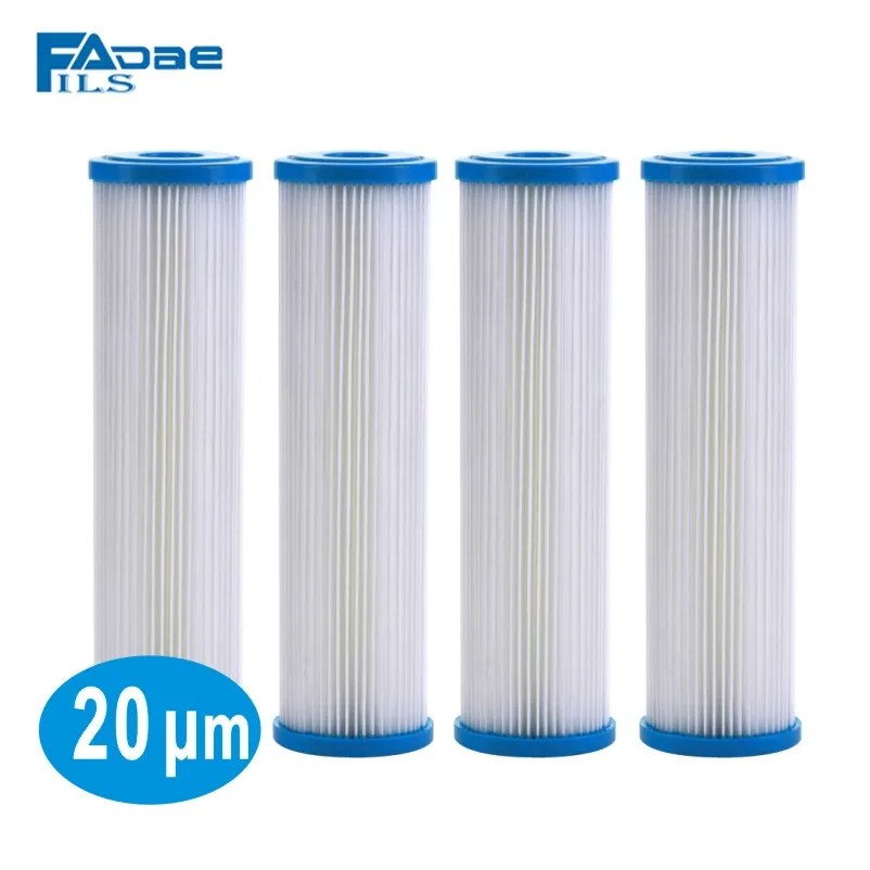Pleated Poly Sediment Water Filter Cartridge Standard 2.5x10\ Pleated Poly Sediment Water Filter Cartridge Standard 2.5x10\